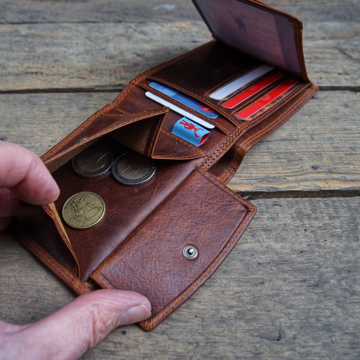 Scheintasche 1 Klappe quer Monterey